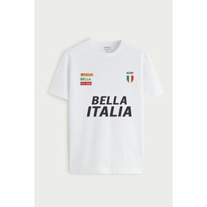 Tričko, Barva Bílá, s Potiskem Bella Italia obraz