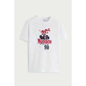 Tričko, Barva Bílá, s Potiskem Monaco Racing 90s obraz