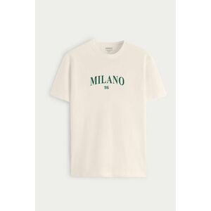 Tričko, Barva Ekru, s Potiskem Milano 96 obraz