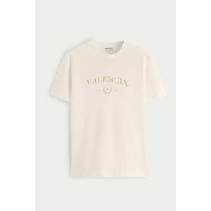 Tričko, Barva Ekru, s Potiskem Valencia Signature obraz