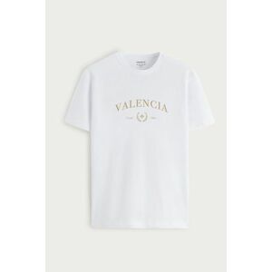 Tričko, Barva Bílá, s Potiskem Valencia Signature obraz