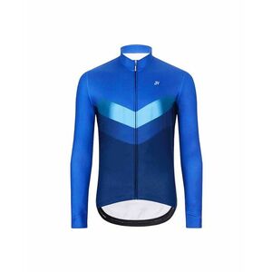 HOLOKOLO Cyklistický dres s dlouhým rukávem zimní - ARROW WINTER - modrá 3XL obraz