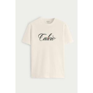 Tričko, Barva Ekru, s Potiskem Calcio Noir obraz