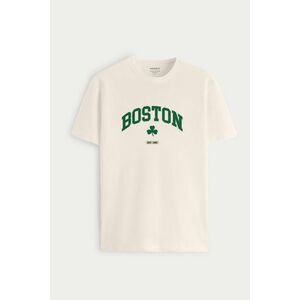 Tričko, Barva Ekru, s Potiskem Boston Legacy obraz