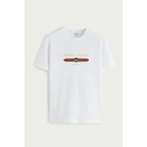 Tričko, Barva Bílá, s Potiskem Monte Carlo Apex obraz