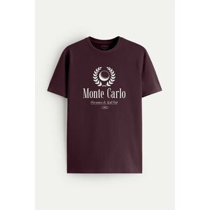 Tričko, Barva Bordó, s Potiskem Monte Carlo Legacy obraz