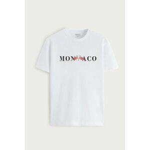Tričko, Barva Bílá, s Potiskem Grand Monaco obraz