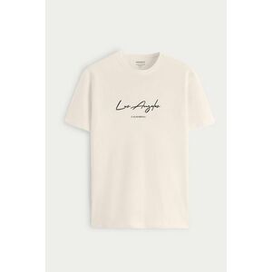 Tričko, Barva Ekru, s Potiskem Los Angeles Signature obraz