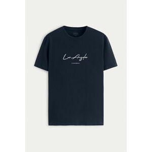 Tričko, Barva Modrá, s Potiskem Los Angeles Signature obraz