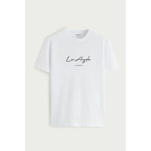 Tričko, Barva Bílá, s Potiskem Los Angeles Signature obraz