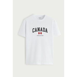 Tričko, Barva Bílá, s Potiskem Canada Vancouver obraz