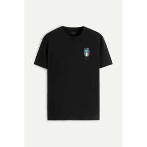 Tričko, Barva Černá, s Potiskem Calcio Vintage obraz