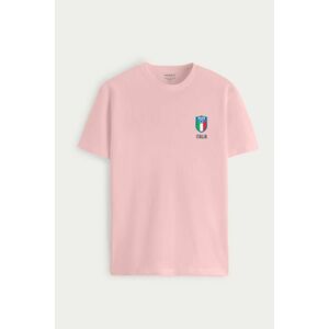 Tričko, Barva Růžová, s Potiskem Calcio Vintage obraz