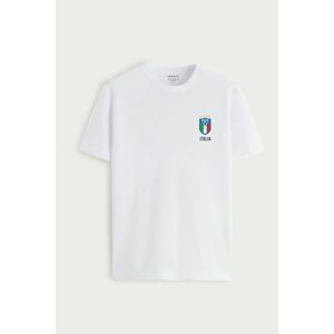 Tričko, Barva Bílá, s Potiskem Calcio Vintage obraz