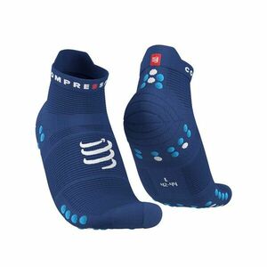 COMPRESSPORT Cyklistické ponožky klasické - PRO RACING 4.0 RUN - modrá 39-41 obraz
