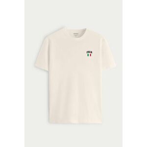 Tričko, Barva Ekru, s Potiskem Italia Vintage Flag obraz