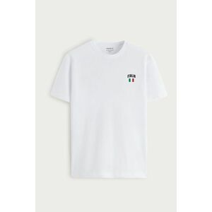 Tričko, Barva Bílá, s Potiskem Italia Vintage Flag obraz