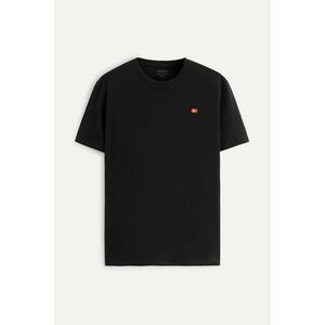 Tričko, Barva Černá, s Potiskem Denmark Flag Minimal obraz