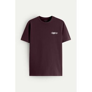 Tričko, Barva Bordó, s Potiskem Aloha obraz