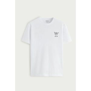 Tričko, Barva Bílá, s Potiskem Chill obraz