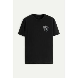 Tričko, Barva Černá, s Potiskem Straight Flush obraz