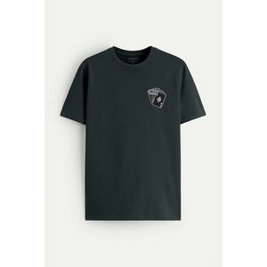 Tričko, Barva Železitě Šedá, s Potiskem Straight Flush obraz