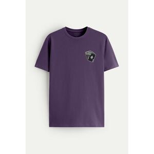 Tričko, Barva Fialová , s Potiskem Straight Flush obraz