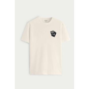 Tričko, Barva Ekru, s Potiskem Straight Flush obraz