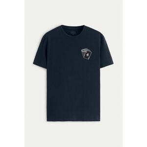 Tričko, Barva Modrá, s Potiskem Straight Flush obraz