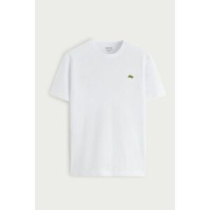 Tričko, Barva Bílá, s Potiskem Iguana Textured obraz