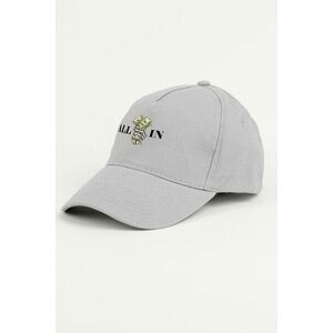 Kšiltovka Jockey, Barva Šedá, s Potiskem All In obraz