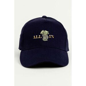 Kšiltovka Jockey, Barva Modrá, s Potiskem All In obraz