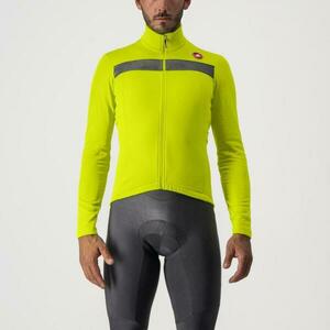 CASTELLI Cyklistický dres s dlouhým rukávem zimní - PURO 3 - žlutá 3XL obraz