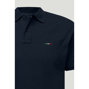Polo Tričko Slim Fit, Barva Modrá, s Potiskem Italian Stripe obraz