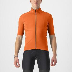 CASTELLI Cyklistický dres s krátkým rukávem - PERFETTO RoS 2 WIND - oranžová M obraz