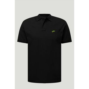 Polo Tričko Slim Fit, Barva Černá, s Potiskem Chameleon obraz