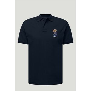 Polo Tričko Slim Fit, Barva Modrá, s Potiskem Good Boy Teddy obraz