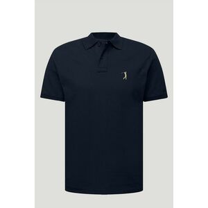 Polo Tričko Slim Fit, Barva Modrá, s Potiskem Golf Logo Minimal obraz