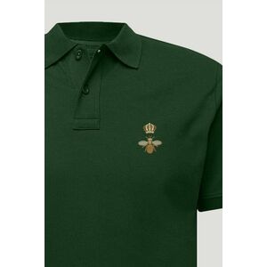 Polo Tričko Slim Fit, Barva Zelená, s Potiskem Bee King obraz