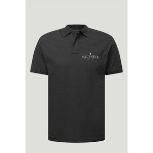 Polo Tričko Slim Fit, Barva Železitě Šedá, s Potiskem Valencia Minimal obraz