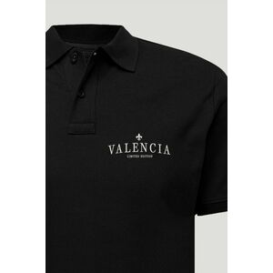 Polo Tričko Slim Fit, Barva Černá, s Potiskem Valencia Minimal obraz
