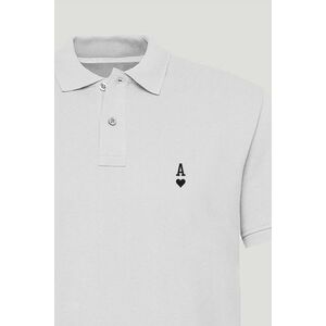 Polo Tričko Slim Fit, Barva Bílá, s Potiskem White Ace obraz
