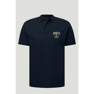 Polo Tričko Slim Fit, Barva Modrá, s Potiskem Monaco Prestige Club obraz