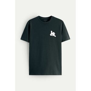 Tričko, Barva Železitě Šedá, s Potiskem Be Crazy obraz