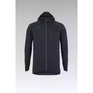 GOBIK Cyklistická větruodolná bunda - UNBEAT - antracitová M obraz