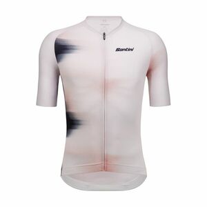 SANTINI Cyklistický dres s krátkým rukávem - OMBRA - bílá 2XL obraz