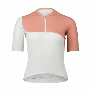 POC Cyklistický dres s krátkým rukávem - ESSENTIAL ROAD - bílá/červená XS obraz