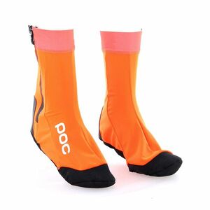 POC Cyklistické návleky na tretry - THERMAL BOOTIE - černá/oranžová M obraz