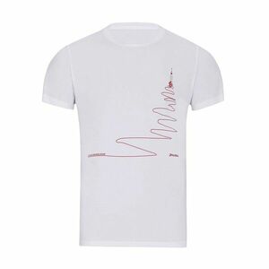 NU. BY HOLOKOLO Cyklistické triko s krátkým rukávem - UP & NEVER STOP II. - bílá XL obraz