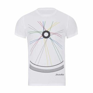 NU. BY HOLOKOLO Cyklistické triko s krátkým rukávem - RIDE THIS WAY II. - bílá M obraz